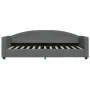 Sofa bed with dark gray fabric mattress 80x200 cm by vidaXL, Beds and slatted bases - Ref: Foro24-3197166, Price: 314,78 €, D...