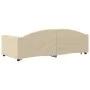 Sofá cama nido con cajones tela color crema 90x200 cm de vidaXL, Camas y somieres - Ref: Foro24-3197228, Precio: 291,10 €, De...