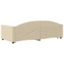 Sofá cama nido con cajones tela color crema 90x200 cm de vidaXL, Camas y somieres - Ref: Foro24-3197228, Precio: 290,58 €, De...