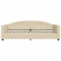 Sofá cama nido con cajones tela color crema 90x200 cm de vidaXL, Camas y somieres - Ref: Foro24-3197228, Precio: 290,58 €, De...