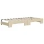 Sofá cama nido con cajones tela color crema 90x200 cm de vidaXL, Camas y somieres - Ref: Foro24-3197228, Precio: 291,10 €, De...
