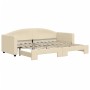 Sofá cama nido tela crema 80x200 cm de vidaXL, Camas y somieres - Ref: Foro24-3197187, Precio: 250,72 €, Descuento: %