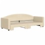 Sofá cama nido tela crema 80x200 cm de vidaXL, Camas y somieres - Ref: Foro24-3197187, Precio: 250,72 €, Descuento: %