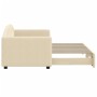Sofá cama nido tela crema 80x200 cm de vidaXL, Camas y somieres - Ref: Foro24-3197187, Precio: 250,72 €, Descuento: %