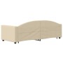 Sofá cama nido tela crema 80x200 cm de vidaXL, Camas y somieres - Ref: Foro24-3197187, Precio: 250,72 €, Descuento: %
