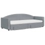 Sofá cama nido con cajones tela gris claro 80x200 cm de vidaXL, Camas y somieres - Ref: Foro24-3197237, Precio: 448,62 €, Des...