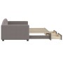 Sofá cama nido con cajones tela gris taupe 90x200 cm de vidaXL, Camas y somieres - Ref: Foro24-3197227, Precio: 290,46 €, Des...