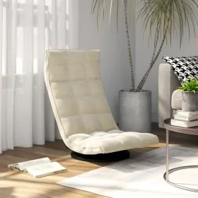 Cream Velvet Swivel Floor Chair by vidaXL, Floor chairs - Ref: Foro24-336573, Price: 97,56 €, Discount: %