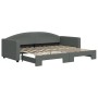 Sofá cama nido tela gris oscuro 90x200 cm de vidaXL, Camas y somieres - Ref: Foro24-3197189, Precio: 235,55 €, Descuento: %