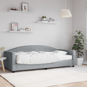 Sofá cama con colchón tela gris claro 90x200 cm de vidaXL, Camas y somieres - Ref: Foro24-3197170, Precio: 314,10 €, Descuent...