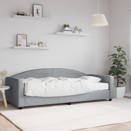 Sofá cama con colchón tela gris claro 90x200 cm de vidaXL, Camas y somieres - Ref: Foro24-3197170, Precio: 314,10 €, Descuent...