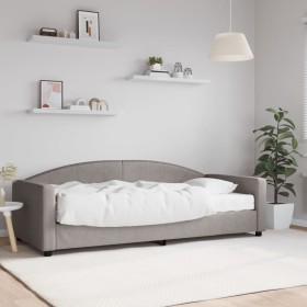 Sofá cama con colchón tela gris taupe 90x200 cm de vidaXL, Camas y somieres - Ref: Foro24-3197173, Precio: 316,64 €, Descuent...