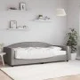 Sofa bed with taupe gray fabric mattress 90x200 cm by vidaXL, Beds and slatted bases - Ref: Foro24-3197173, Price: 336,02 €, ...
