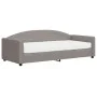 Sofa bed with taupe gray fabric mattress 90x200 cm by vidaXL, Beds and slatted bases - Ref: Foro24-3197173, Price: 336,02 €, ...