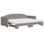 Sofá cama nido con colchón tela gris taupe 80x200 cm de vidaXL, Camas y somieres - Ref: Foro24-3197204, Precio: 418,30 €, Des...