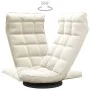 Silla de suelo giratoria de terciopelo crema de vidaXL, Sillas de suelo - Ref: Foro24-336573, Precio: 97,56 €, Descuento: %