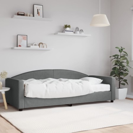 Sofá cama con colchón tela gris oscuro 90x200 cm de vidaXL, Camas y somieres - Ref: Foro24-3197171, Precio: 298,66 €, Descuen...