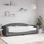 Sofá cama con colchón tela gris oscuro 90x200 cm de vidaXL, Camas y somieres - Ref: Foro24-3197171, Precio: 298,66 €, Descuen...