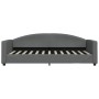 Sofá cama con colchón tela gris oscuro 90x200 cm de vidaXL, Camas y somieres - Ref: Foro24-3197171, Precio: 298,66 €, Descuen...