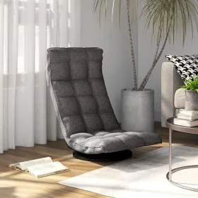 Silla de suelo giratoria de tela gris claro de vidaXL, Sillas de suelo - Ref: Foro24-336574, Precio: 106,47 €, Descuento: %