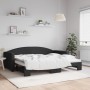 Sofá cama nido tela negro 90x200 cm de vidaXL, Camas y somieres - Ref: Foro24-3197190, Precio: 256,31 €, Descuento: %