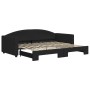 Sofá cama nido tela negro 90x200 cm de vidaXL, Camas y somieres - Ref: Foro24-3197190, Precio: 256,31 €, Descuento: %