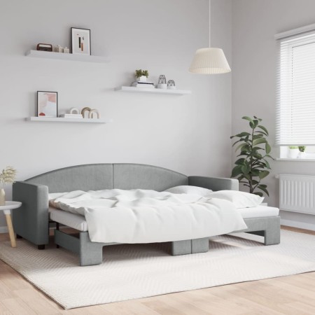 Sofá cama nido tela gris claro 80x200 cm de vidaXL, Camas y somieres - Ref: Foro24-3197183, Precio: 245,59 €, Descuento: %
