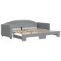 Sofá cama nido tela gris claro 90x200 cm de vidaXL, Camas y somieres - Ref: Foro24-3197188, Precio: 251,24 €, Descuento: %