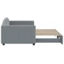 Sofá cama nido tela gris claro 90x200 cm de vidaXL, Camas y somieres - Ref: Foro24-3197188, Precio: 251,24 €, Descuento: %