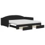 Sofá cama nido con cajones tela negro 100x200 cm de vidaXL, Camas y somieres - Ref: Foro24-3197249, Precio: 471,51 €, Descuen...