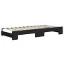 Sofá cama nido con cajones tela negro 100x200 cm de vidaXL, Camas y somieres - Ref: Foro24-3197249, Precio: 471,51 €, Descuen...