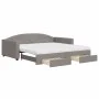Sofá cama nido con cajones tela gris taupe 100x200 cm de vidaXL, Camas y somieres - Ref: Foro24-3197250, Precio: 475,81 €, De...