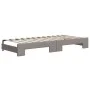 Sofá cama nido con cajones tela gris taupe 100x200 cm de vidaXL, Camas y somieres - Ref: Foro24-3197250, Precio: 475,81 €, De...