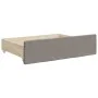 Sofá cama nido con cajones tela gris taupe 100x200 cm de vidaXL, Camas y somieres - Ref: Foro24-3197250, Precio: 475,81 €, De...