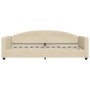 Sofá cama con colchón tela crema 90x200 cm de vidaXL, Camas y somieres - Ref: Foro24-3197174, Precio: 314,96 €, Descuento: %
