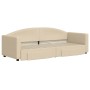 Sofá cama nido con cajones tela color crema 80x200 cm de vidaXL, Camas y somieres - Ref: Foro24-3197223, Precio: 290,44 €, De...