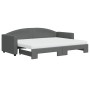 Sofá cama nido con colchón tela gris oscuro 80x200 cm de vidaXL, Camas y somieres - Ref: Foro24-3197202, Precio: 424,12 €, De...