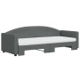 Sofá cama nido con colchón tela gris oscuro 80x200 cm de vidaXL, Camas y somieres - Ref: Foro24-3197202, Precio: 424,12 €, De...