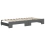 Sofá cama nido con colchón tela gris oscuro 80x200 cm de vidaXL, Camas y somieres - Ref: Foro24-3197202, Precio: 424,12 €, De...