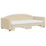 Sofá cama nido con colchón tela crema 90x200 cm de vidaXL, Camas y somieres - Ref: Foro24-3197210, Precio: 443,53 €, Descuent...