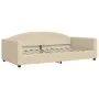 Sofá cama nido con cajones tela color crema 100x200 cm de vidaXL, Camas y somieres - Ref: Foro24-3197251, Precio: 474,74 €, D...