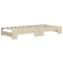Sofá cama nido con cajones tela color crema 100x200 cm de vidaXL, Camas y somieres - Ref: Foro24-3197251, Precio: 474,74 €, D...