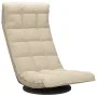 Silla de suelo giratoria de tela crema de vidaXL, Sillas de suelo - Ref: Foro24-336576, Precio: 115,48 €, Descuento: %