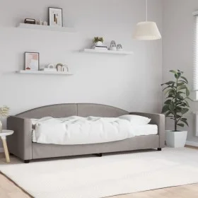 Sofa bed with taupe gray fabric mattress 80x200 cm by vidaXL, Beds and slatted bases - Ref: Foro24-3197168, Price: 310,63 €, ...