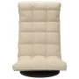 Silla de suelo giratoria de tela crema de vidaXL, Sillas de suelo - Ref: Foro24-336576, Precio: 115,48 €, Descuento: %
