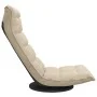 Silla de suelo giratoria de tela crema de vidaXL, Sillas de suelo - Ref: Foro24-336576, Precio: 115,48 €, Descuento: %