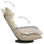 Silla de suelo giratoria de tela crema de vidaXL, Sillas de suelo - Ref: Foro24-336576, Precio: 115,48 €, Descuento: %