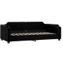 Sofá cama con colchón tela negro 90x200 cm de vidaXL, Camas y somieres - Ref: Foro24-3197618, Precio: 322,28 €, Descuento: %
