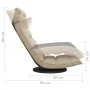 Silla de suelo giratoria de tela crema de vidaXL, Sillas de suelo - Ref: Foro24-336576, Precio: 115,48 €, Descuento: %