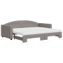 Sofá cama nido con colchón tela gris taupe 90x200 cm de vidaXL, Camas y somieres - Ref: Foro24-3197209, Precio: 444,17 €, Des...